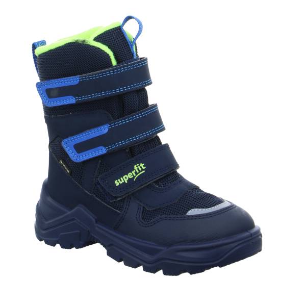 Bild 1 - SUPERFIT Kleinkinder-Snowboot Membran Dunkelblau Textil Winterstiefel Unisex