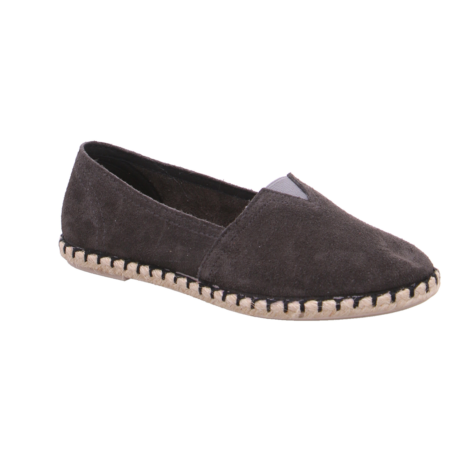 SCHUHENGEL Espadrille Grau Leder