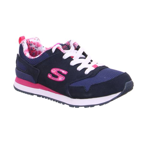 Bild 1 - SKECHERS Mädchen-Halbschuh Binder Dunkelblau Textil Sneaker