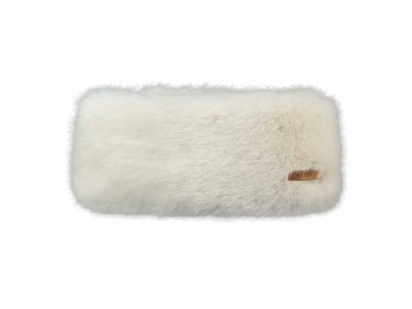 Bild 1 - BARTS Stirnband Weiss Textil Fell-Imtiation