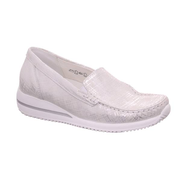 Bild 1 - WALDLÄUFER Comfort-Slipper Weiss Leder mit Wechselfussbett