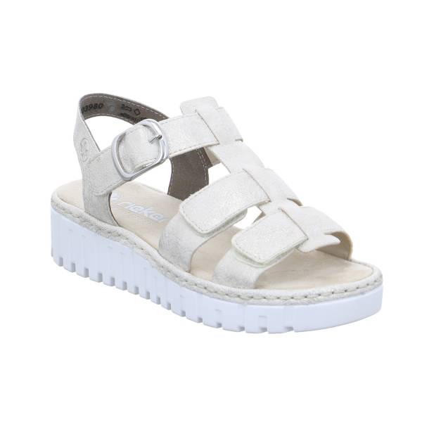 Bild 1 - RIEKER Sandalette Beige Lederimitat