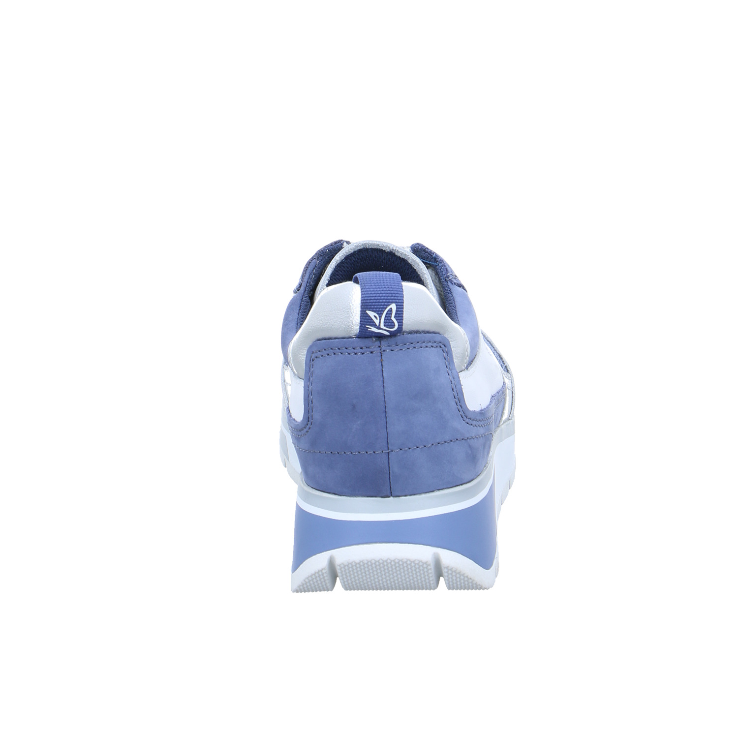 CAPRICE Comfort-Sneaker Jeansblau Leder mit Wechselfussbett