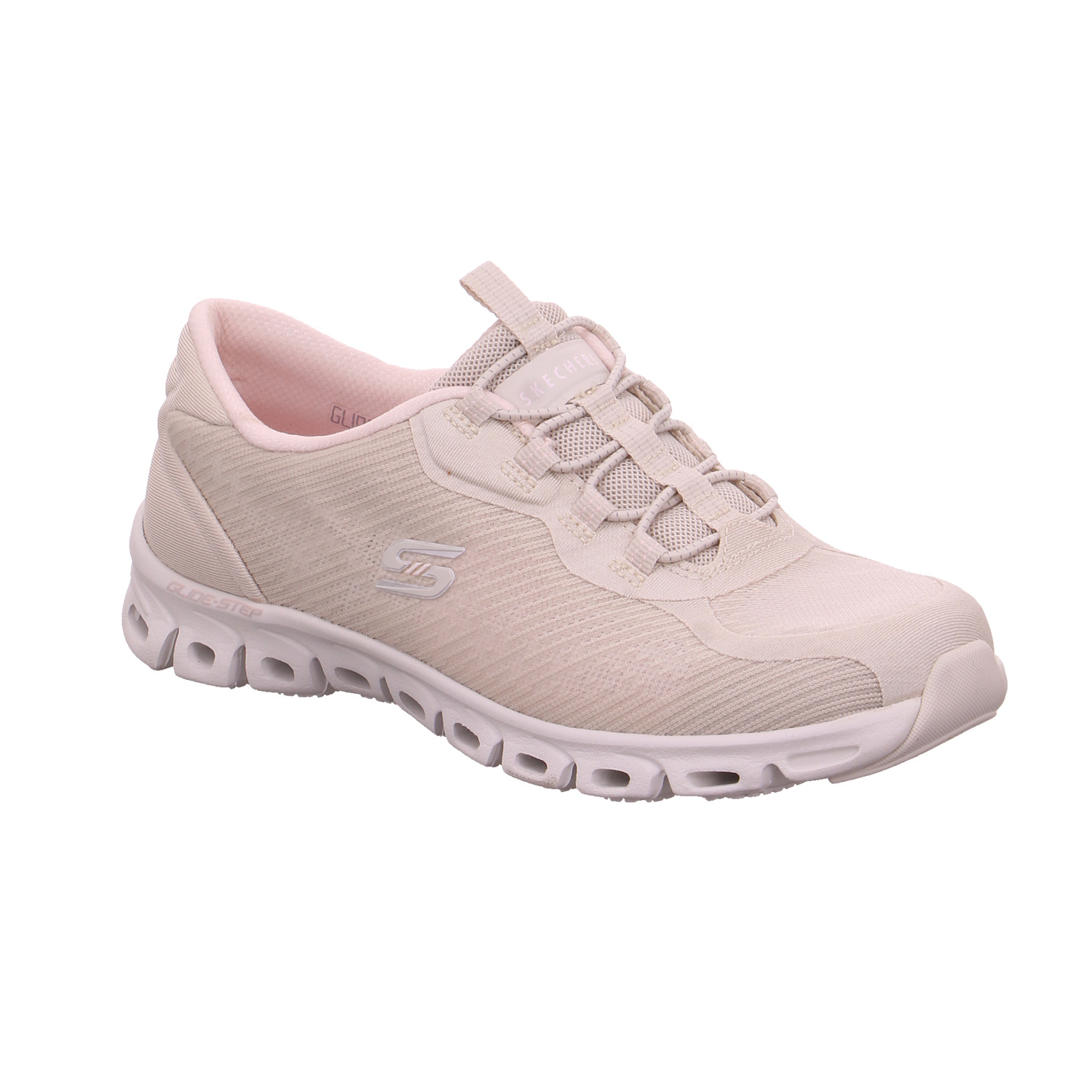 SKECHERS Sneaker Beige Textil mit Wechselfussbett