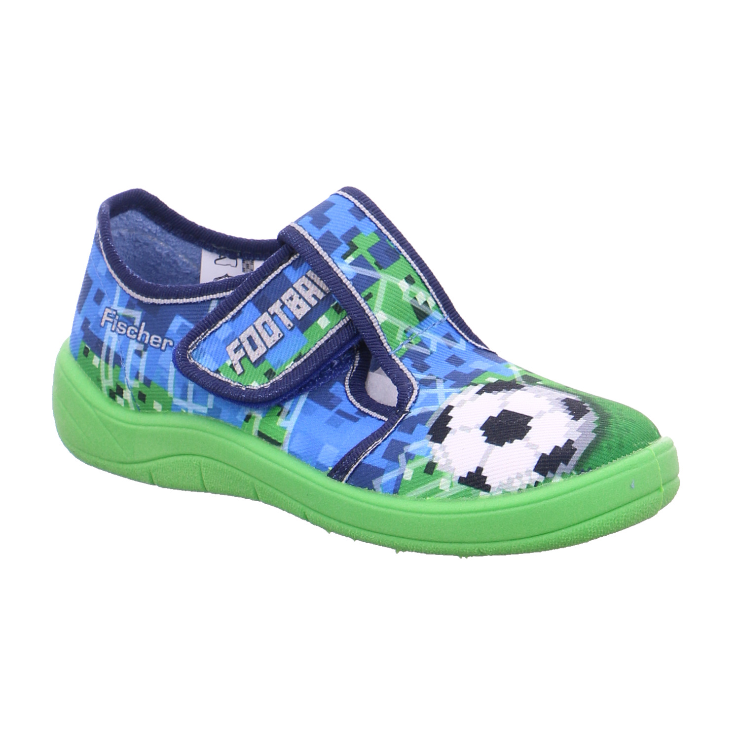 FISCHER Kinder-Hausschuh Blau Textil Unisex