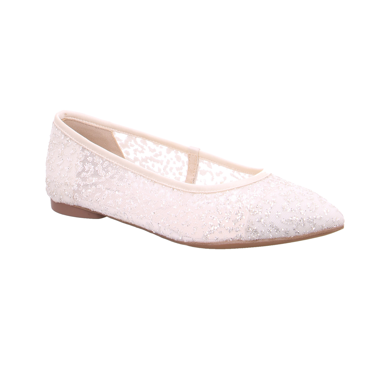 TAMARIS Ballerina Offwhite Textil