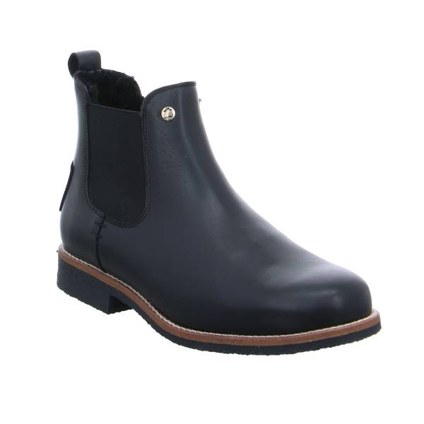 Bild 1 - PANAMA JACK Boot Schwarz Leder mit Lammfell - Innenfutter