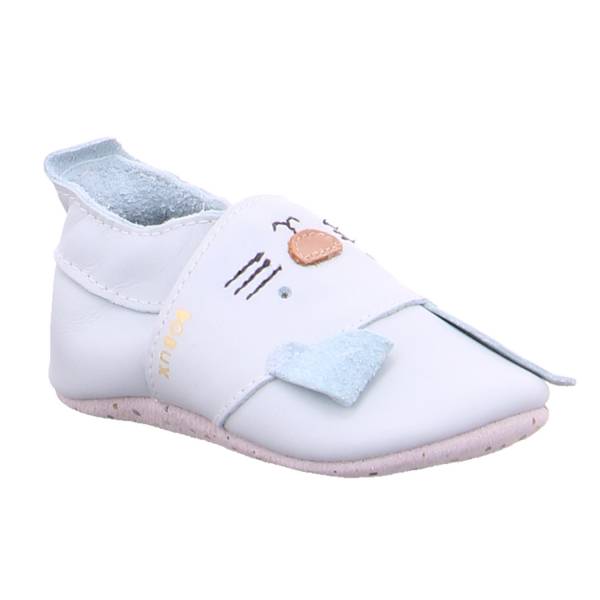 Bild 1 - BOBUX Krabbelschuh Hellblau Leder soft sole