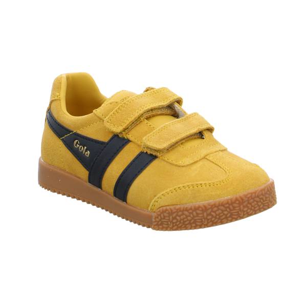 Bild 1 - GOLA Kleinkinder-Halbschuh Klett Gelb Leder Sneaker