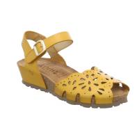 * Bio-Sandalette Curry Leder