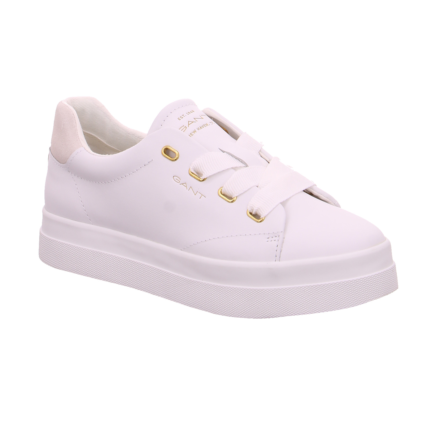 GANT Sneaker Weiss Leder mit Wechselfussbett