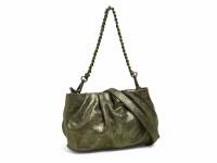 PIECES Clutch / Abendtasche Olive Leder