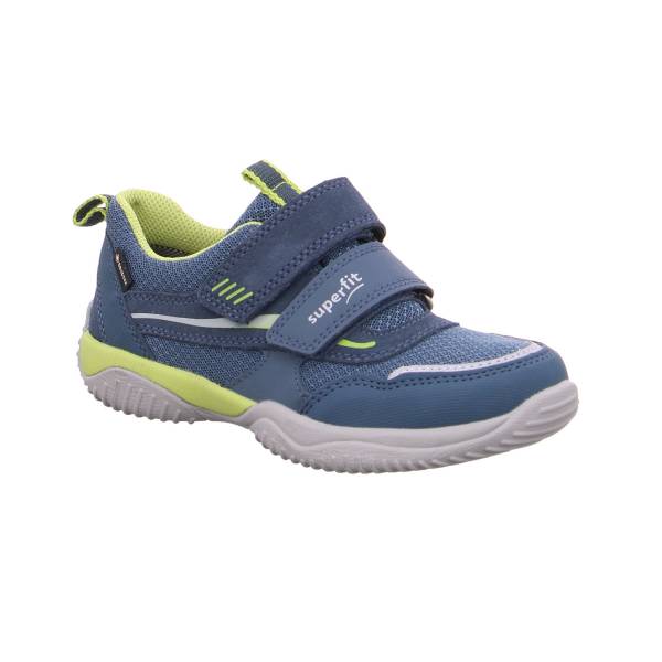 Bild 1 - SUPERFIT Kleinkinder-Sport -Halbschuh Blau Textil Sneaker