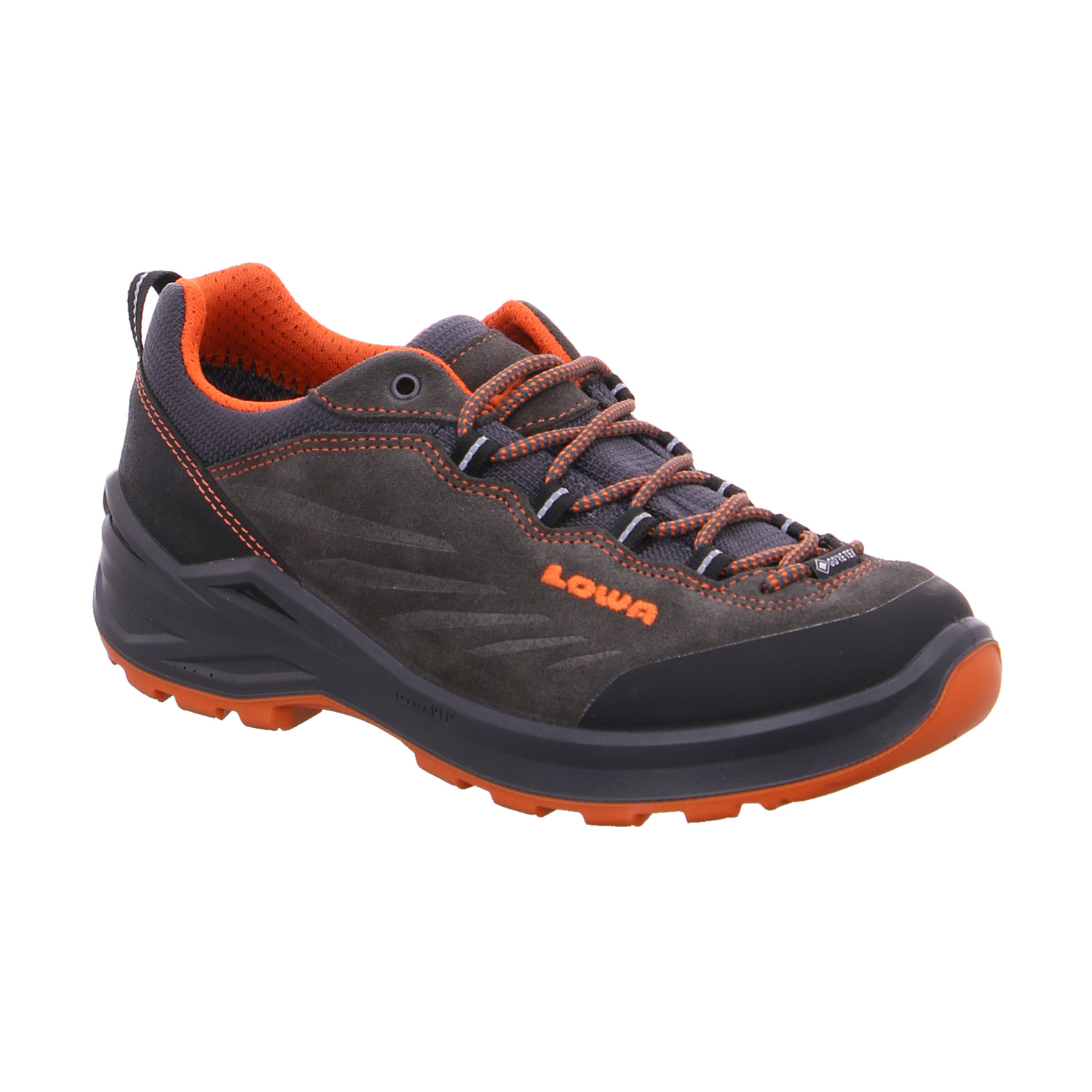 LOWA Jugend-Halbschuh Anthrazit Leder Sneaker Outdoor