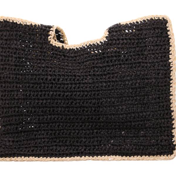Bild 1 - PIECES Sommertasche Schwarz Recycelte Materialien Ja