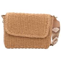 PIECES Sommertasche Beige Textil Ja