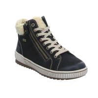 REMONTE Mid Cut Sneaker Schwarz Leder mit TEX Membrane