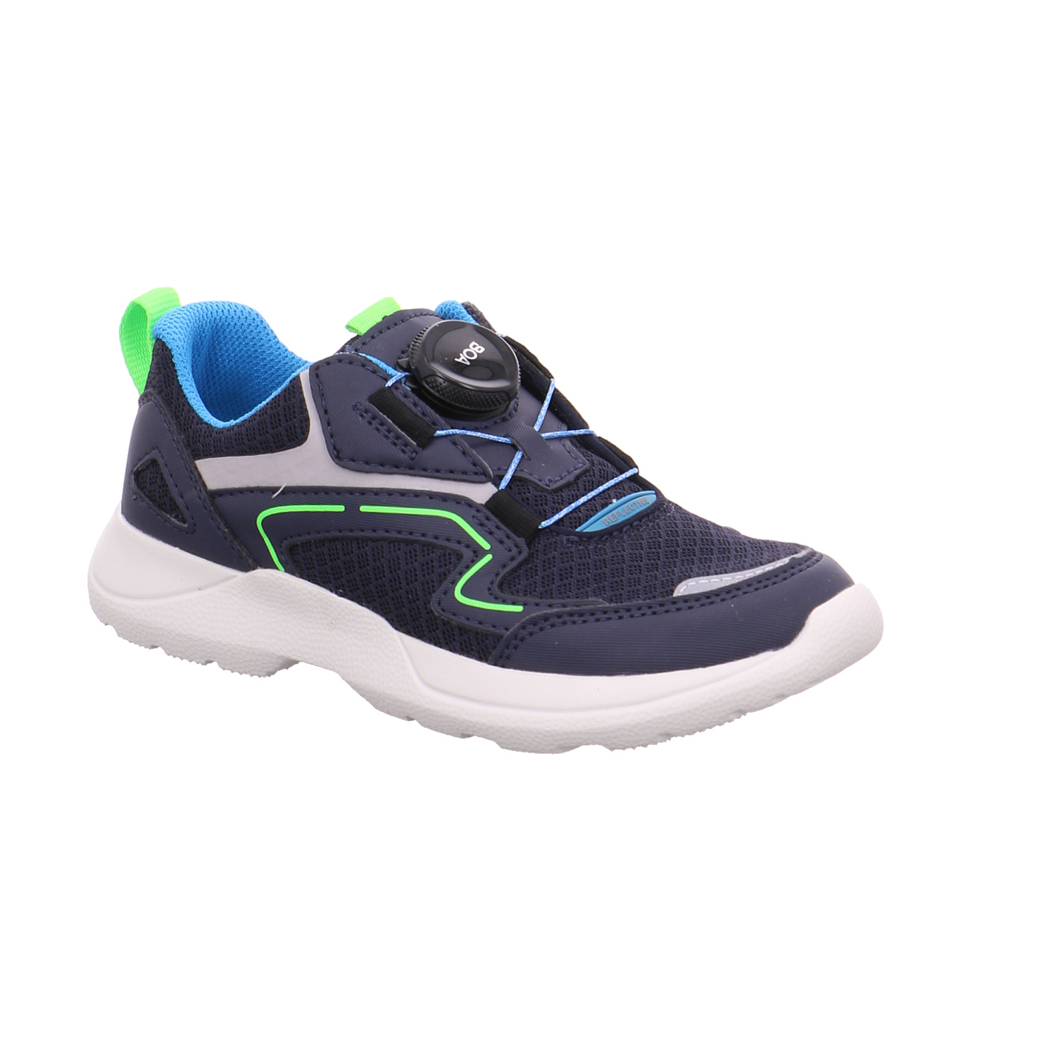 SUPERFIT Jungen-Halbschuh Binder Blau Textil Sneaker