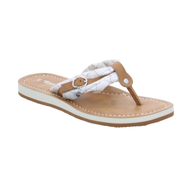 Bild 1 - TAMARIS Zehentrenner-FlipFlop Weiss Leder
