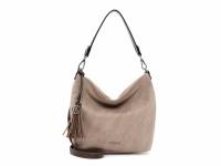 EMILY & NOAH Umhängetasche Taupe Lederimitat mit Bag in Bag