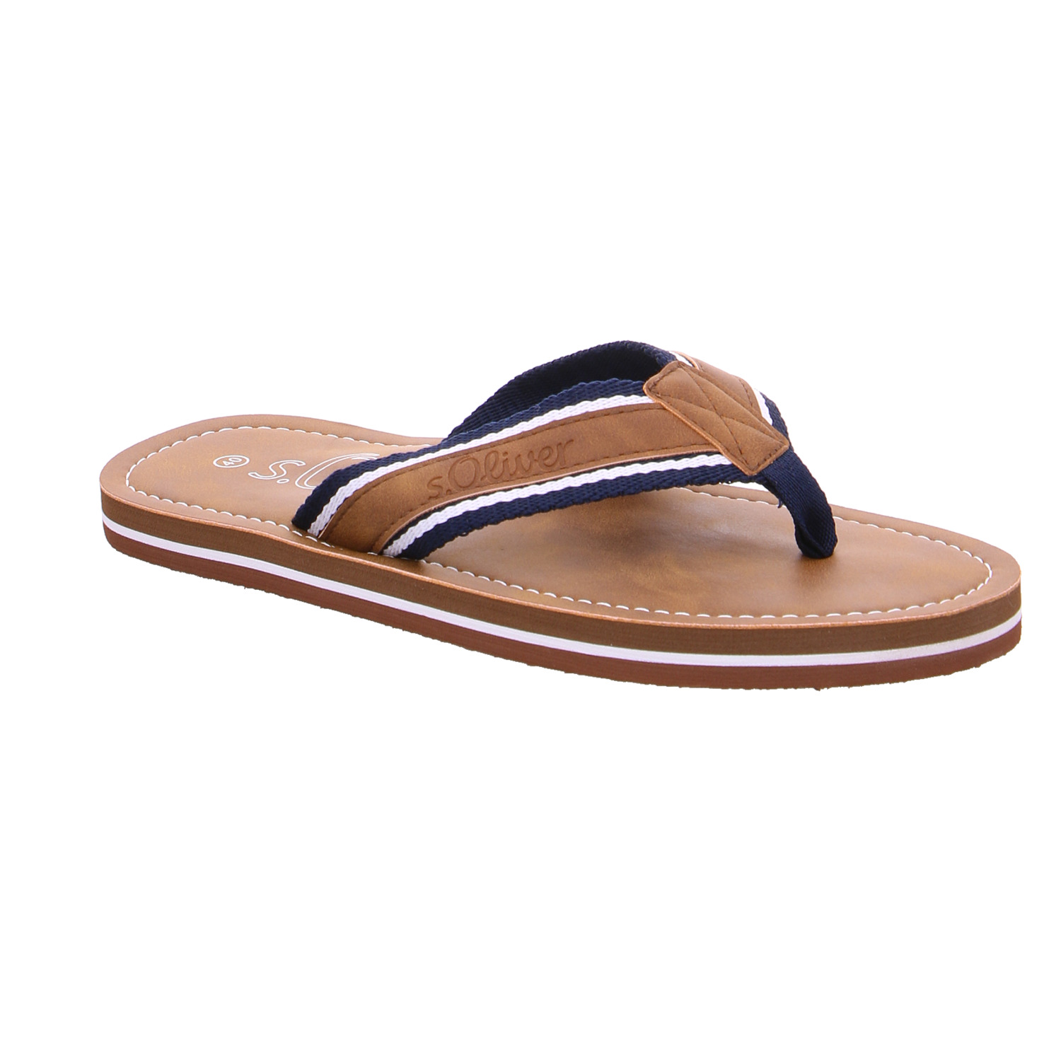 S.OLIVER BADSCHUHE UNISEX Cognac Lederimitat