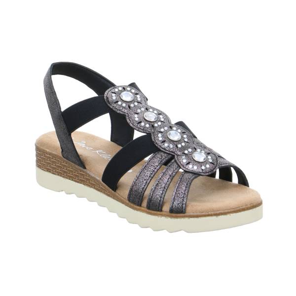 Bild 1 - PIECE OF MIND Sandalette Schwarz Lederimitat