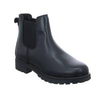 SCHUHENGEL Boot Schwarz Leder mit Lammfellfutter