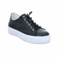 SCHUHENGEL Sneaker Schwarz Leder mit Wechselfussbett