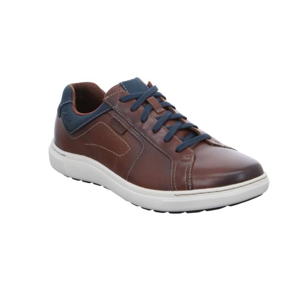 Bild 1 - CLARKS Halbschuhe Sneaker Braun Leder