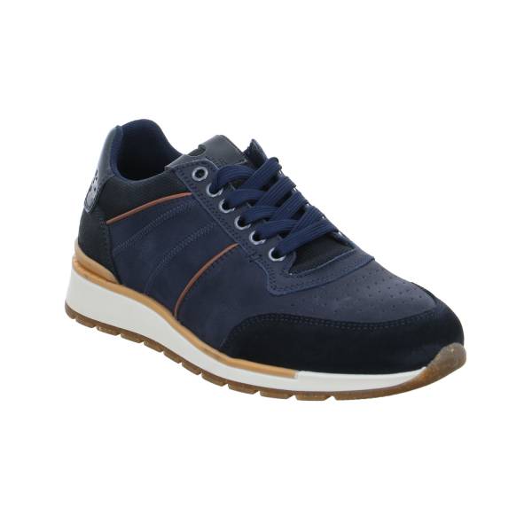 Bild 1 - BULLBOXER Halbschuhe Sneaker Blau Leder