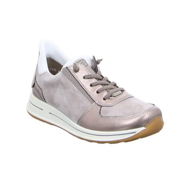 Bild 1 - ARA Comfort-Schnürer Beige Leder mit Wechselfussbett