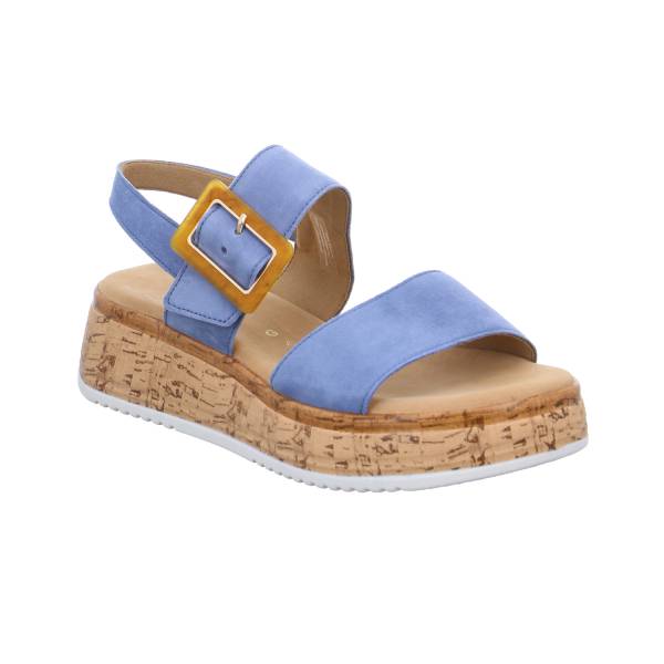 Bild 1 - GABOR Sandalette Hellblau Leder