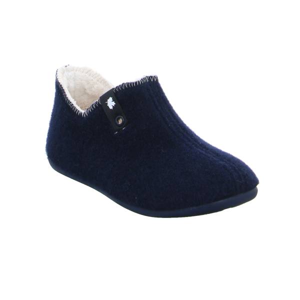 Bild 1 - VAN DER LAAN Hausschuh Blau Textil