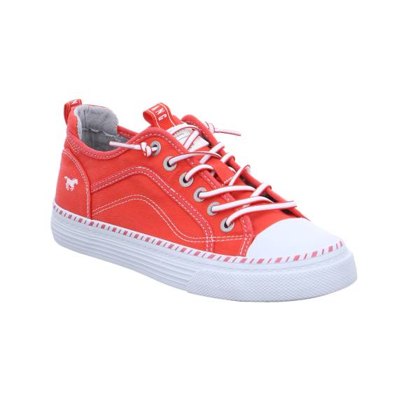 Bild 1 - MUSTANG Sneaker Rot Textil mit Wechselfussbett