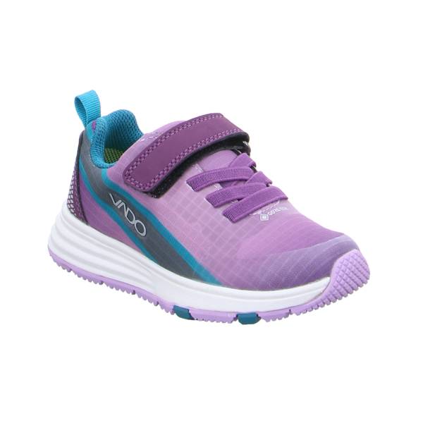 Bild 1 - VADO Kleinkinder-Halbschuh Klett Flieder Textil Sneaker Outdoor