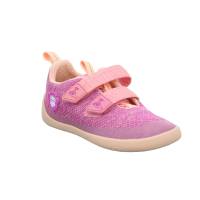AFFENZAHN Kleinkinder-Halbschuh Klett Pink Textil Komfortschuh