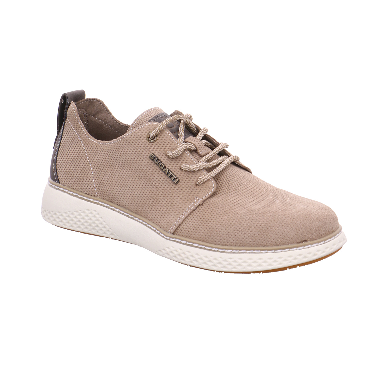 BUGATTI SHOES Halbschuhe Sneaker Taupe Leder
