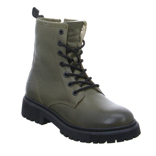 Bild 1 - SCHUHENGEL Boot Olive Leder mit Wollfutter
