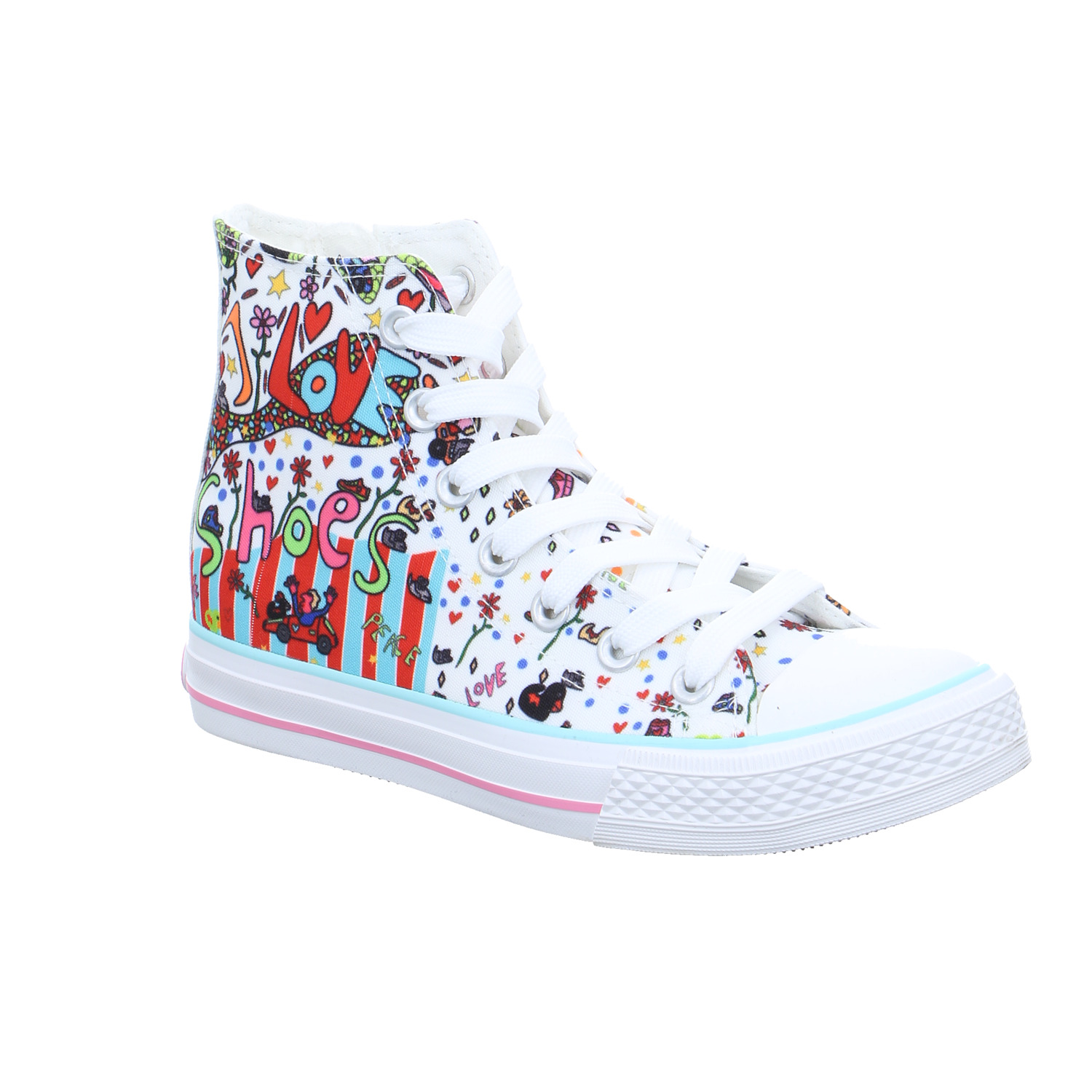 DOCKERS Sneaker High Weiss Textil