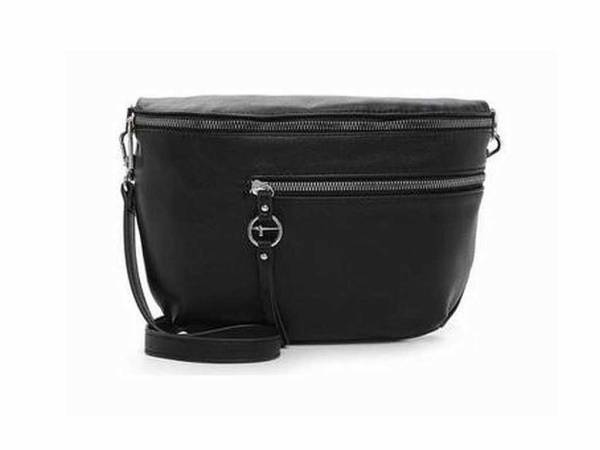 Bild 1 - TAMARIS Gürteltasche / Bodybag Schwarz Lederimitat Ja