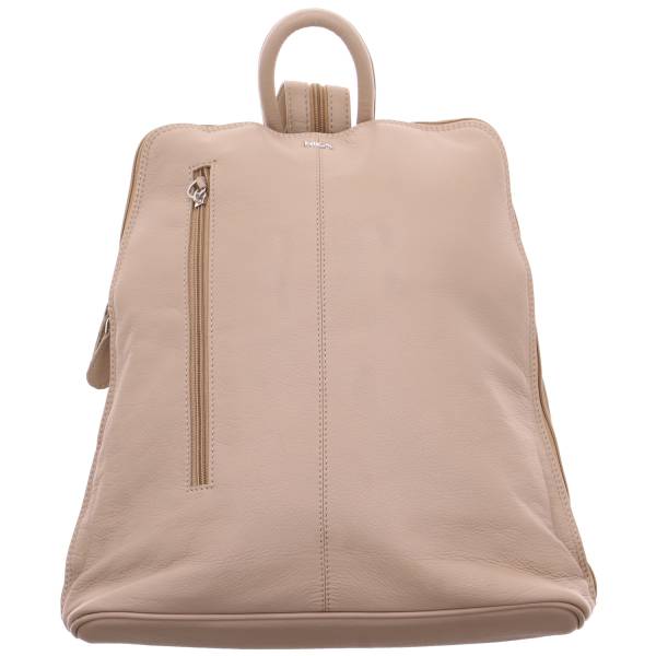 Bild 1 - NIKA Rucksack gross Beige Leder