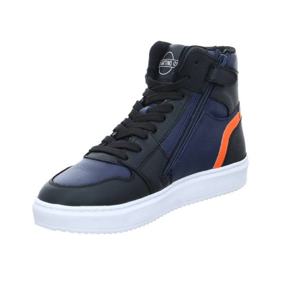 Bild 3 - GATTINO Jugend-Boot Dunkelblau Leder Sneaker high