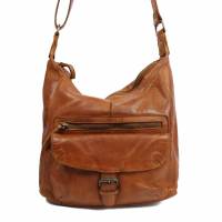 BEAR DESIGN Beuteltasche Cognac Leder