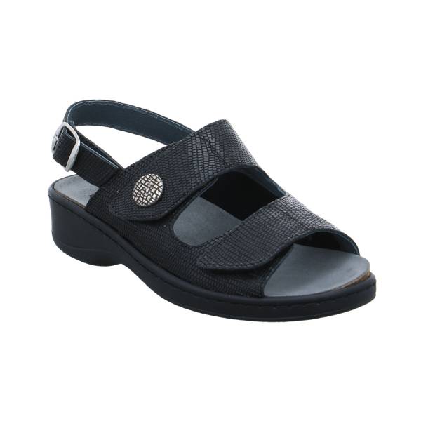 Bild 1 - BIOSTEP Comfort-Sandalette Schwarz Leder