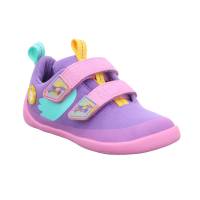 AFFENZAHN Kleinkinder-Halbschuh Klett Flieder Textil Komfortschuh