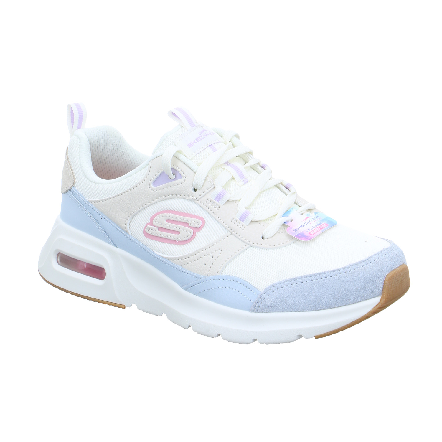 SKECHERS Sneaker Hellblau Textil mit Wechselfussbett