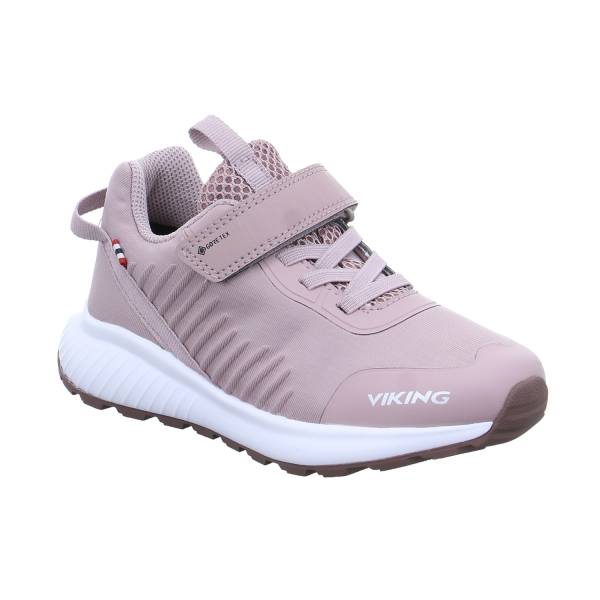 Bild 1 - VIKING Kleinkinder-Halbschuh Klett Rosa Textil Sneaker