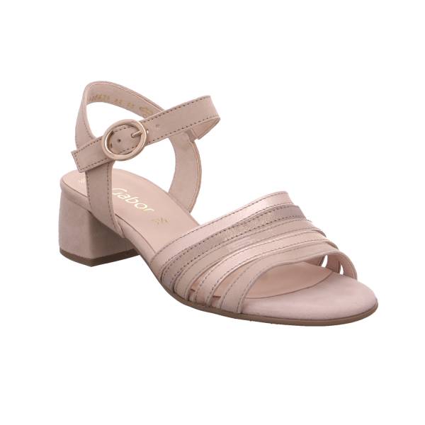 Bild 1 - GABOR Comfort-Sandalette Beige Leder