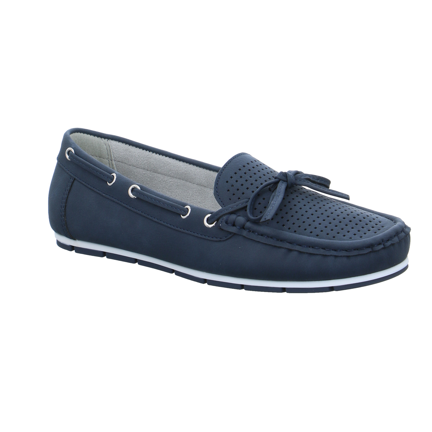 JANE KLAIN Bootsschuh Jeansblau Lederimitat JANE KLAIN Bootsschuh Jeansblau Lederimitat