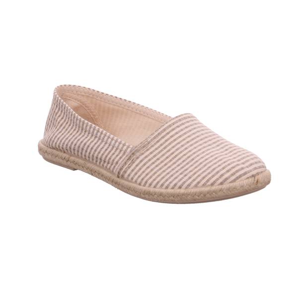 Bild 1 - SCHUHENGEL Espadrille Beige Textil mit Lederdecksohle